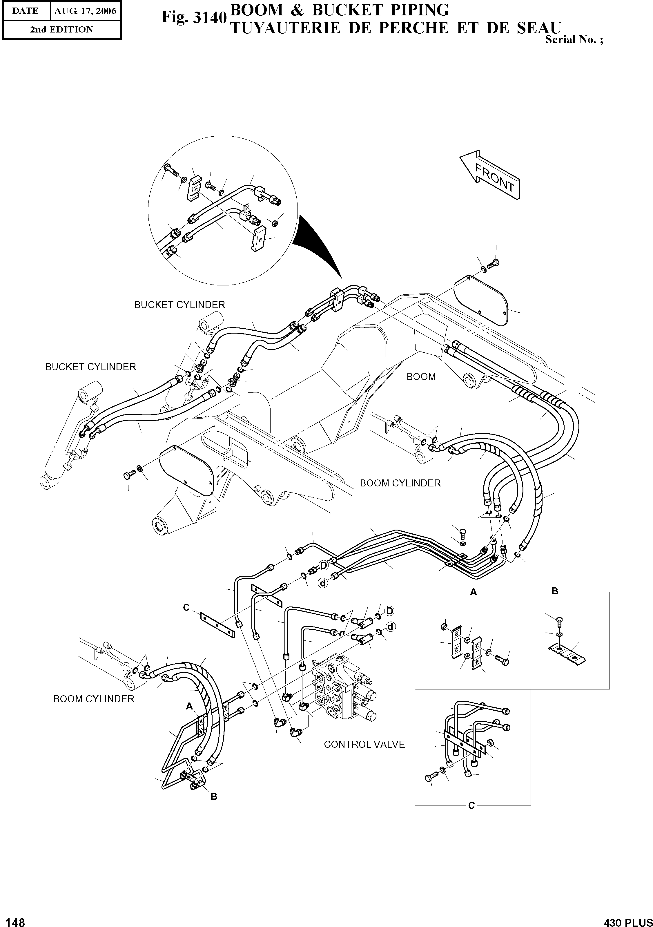 Other: DOOSAN-DAEWOO / 430 PLUS(430PLUS) / BOOM & BUCKET PIPING(3140 : 3140)