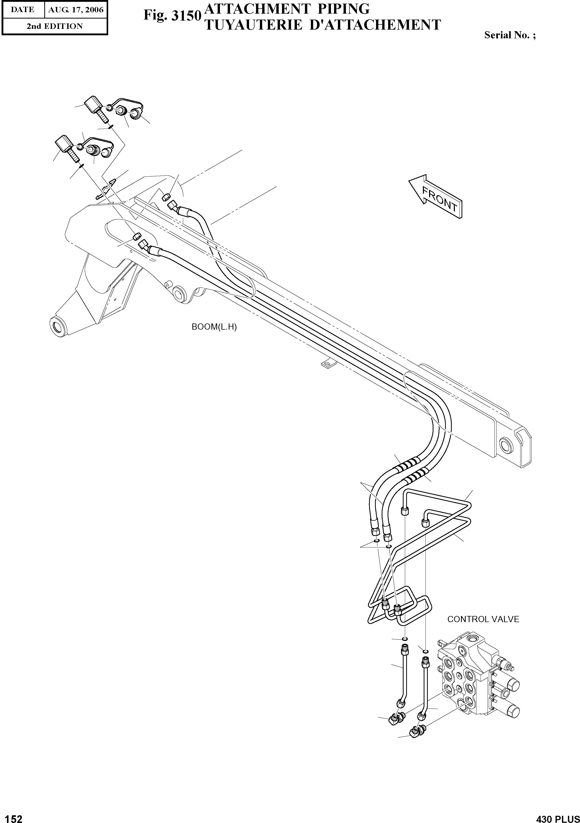 Other: DOOSAN-DAEWOO / 430 PLUS(430PLUS) / ATTACHMENT PIPING(3150 : 3150)