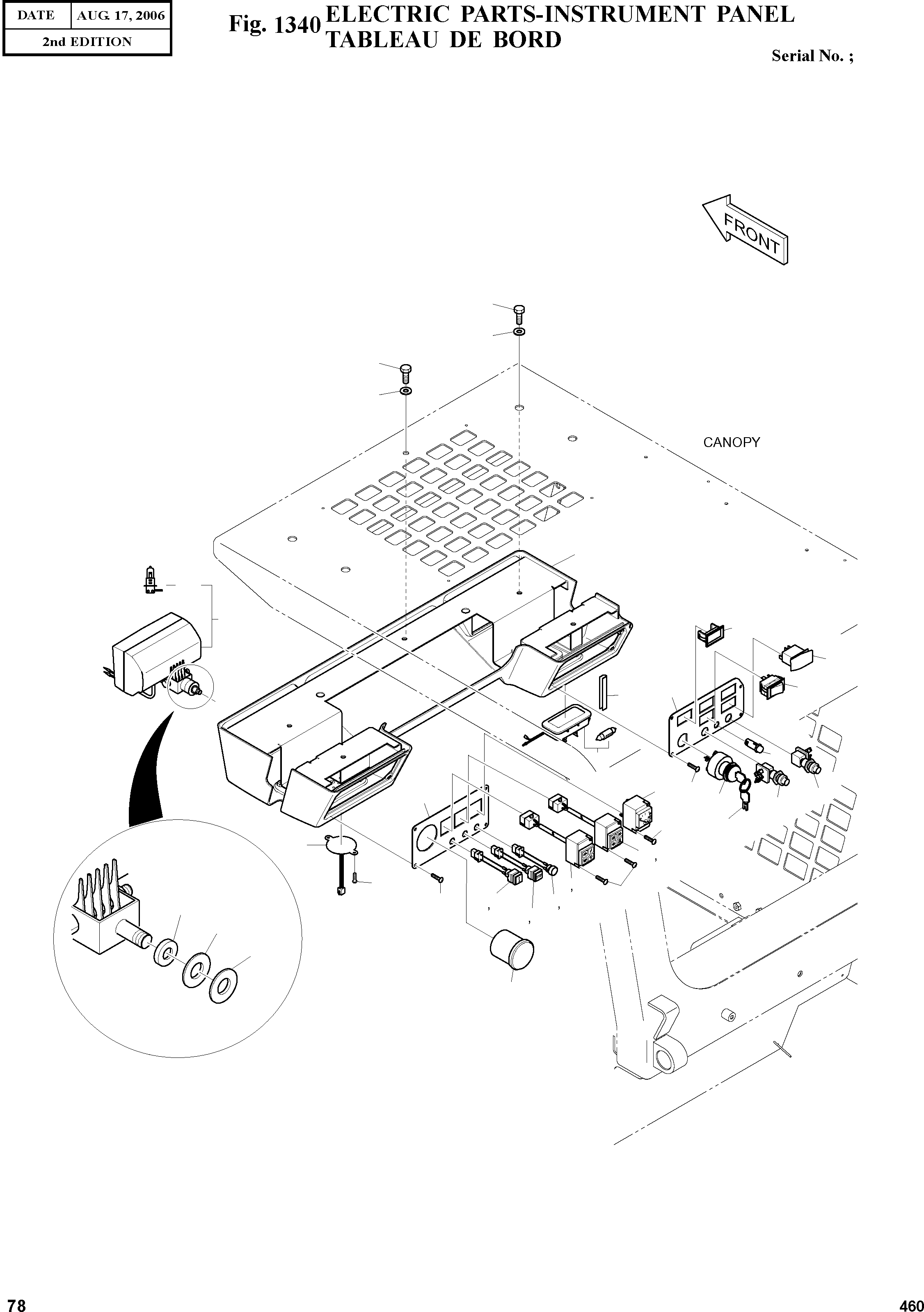 Other: DOOSAN-DAEWOO / 460(460) / ELECTRIC PARTS-INSTRUMENT PANEL(1340 : 1340)