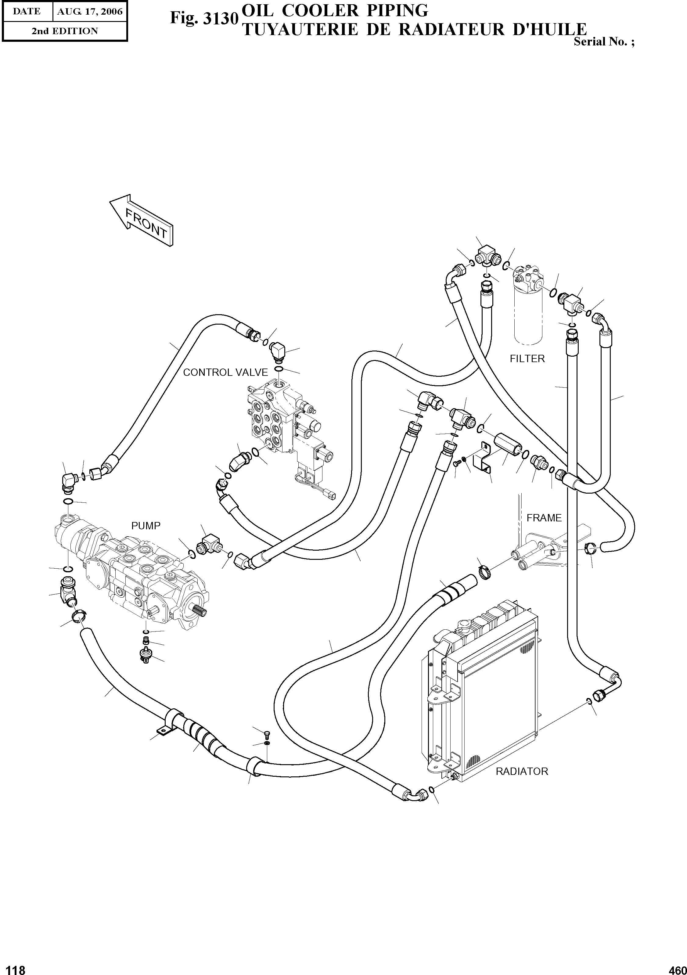 Other: DOOSAN-DAEWOO / 460(460) / OIL COOLER PIPING(3130 : 3130)