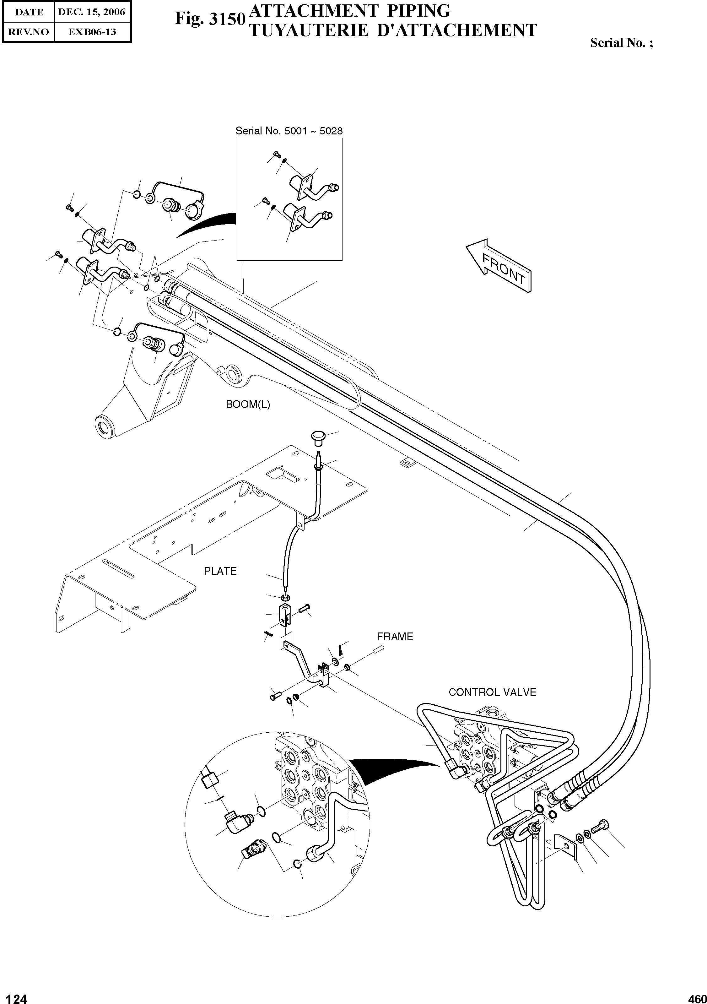 Other: DOOSAN-DAEWOO / 460(460) / ATTACHMENT PIPING(3150 : 3150)