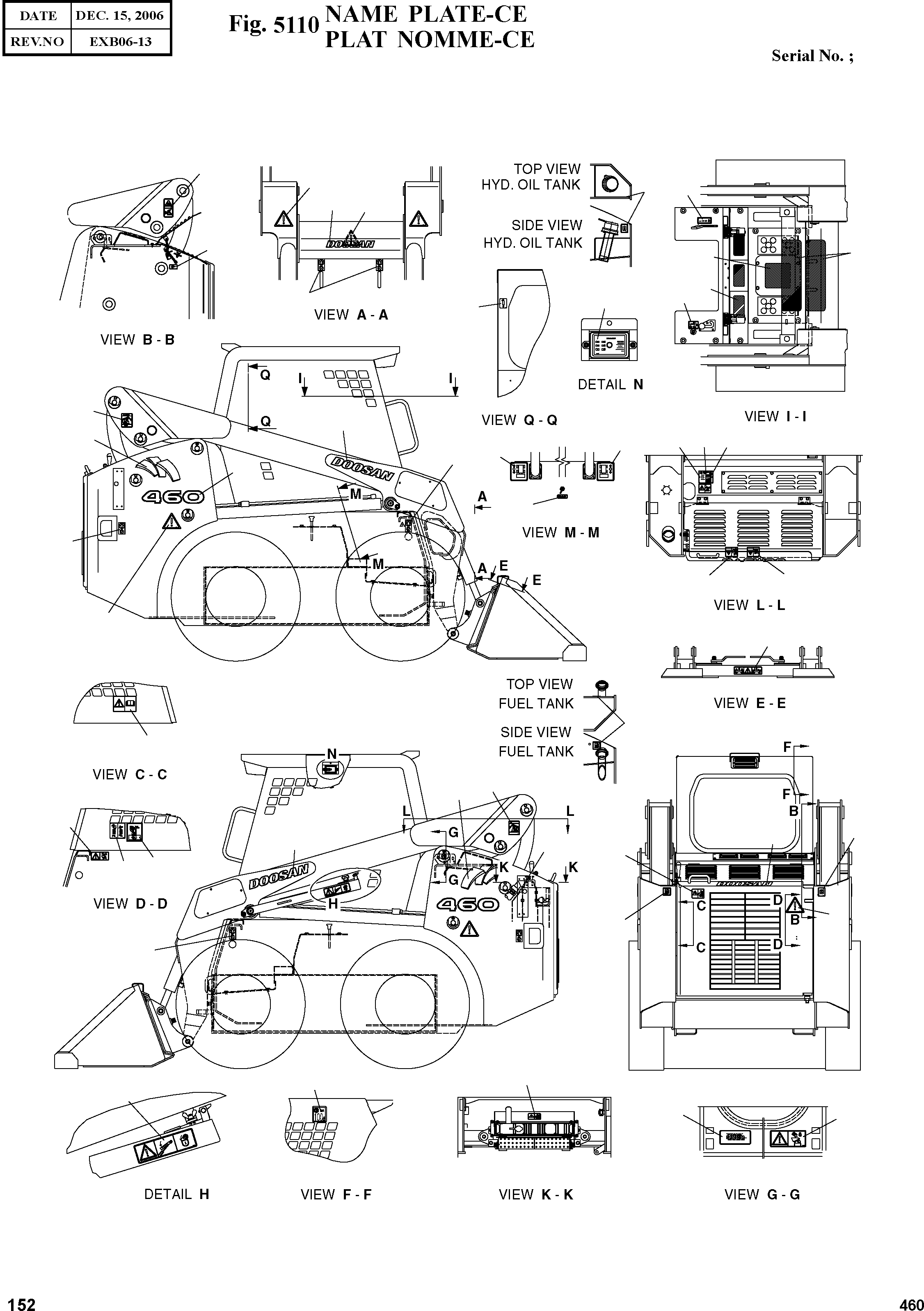 Other: DOOSAN-DAEWOO / 460(460) / NAME PLATE-CE(5110 : 5110)