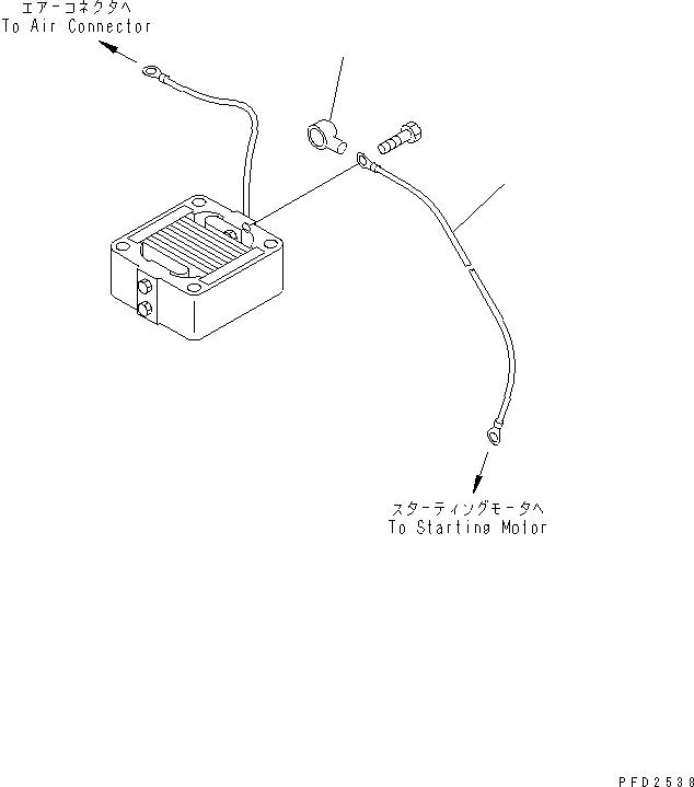 Engines Komatsu / 4D102E-1C S/N 26200282-UP(4d102e0r) / AIR HEATER WIRING(#26202310-)(030100 : A1310-01A1)
