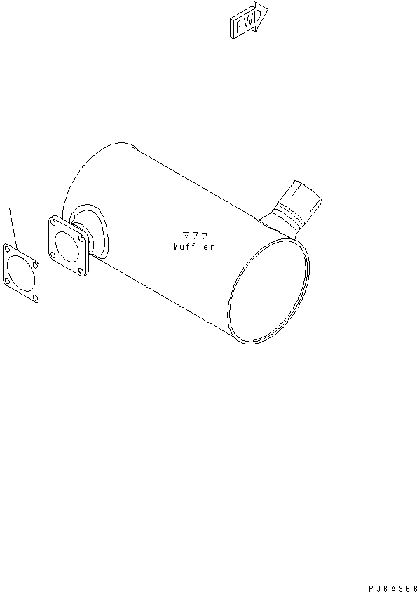 Engines Komatsu / 4D102E-1C-1C S/N 26200163-UP(4d102e3c) / MUFFLER GASKET (ORDERING TRANSFERRED PARTS)(#26254032-)(031060 : B9999-01G6)