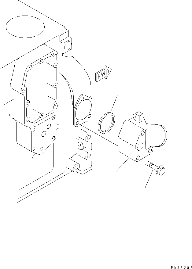 Engines Komatsu / 4D102E-1B-M S/N 26200282-UP(4d102e4r) / WATER CONNECTOR(030710 : A501R-01A0)