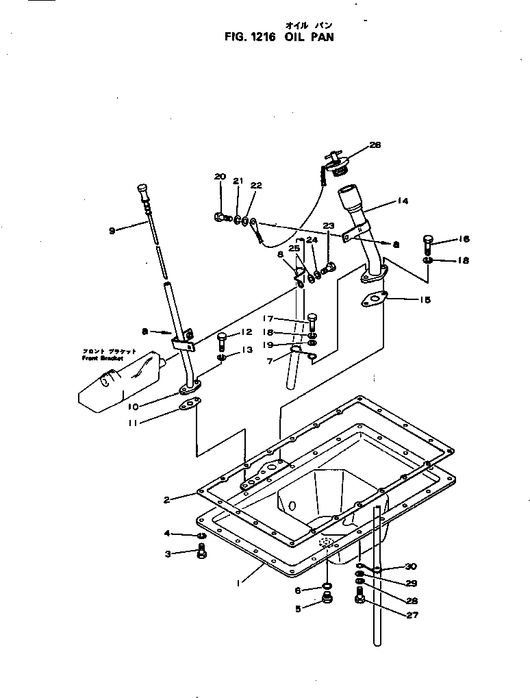 Engines Komatsu / 4D105-3H S/N 44607-UP(4d105-bc) / OIL PAN(060030 : 1216)