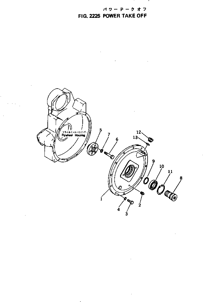 Engines Komatsu / 4D105-5G S/N 105504-UP(4d105-rr) / POWER TAKE OFF(060050 : 2225)