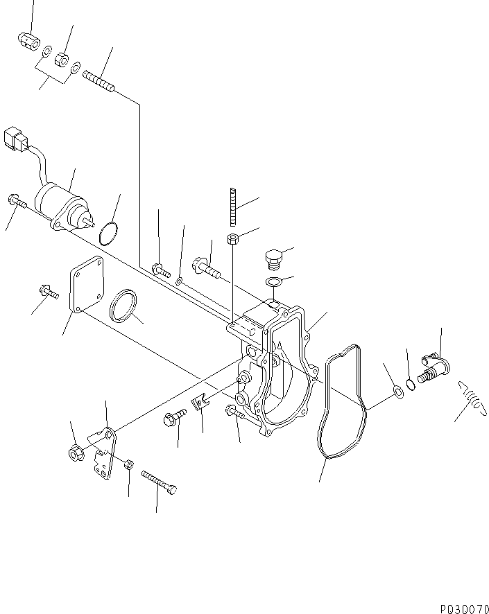 Komatsu parts book diagram for 4D84E-3E S/N 03508-UP: FUEL INJECTION PUMP (GOVERNOR) (1/2) (INNER PARTS)(#06291-12181)