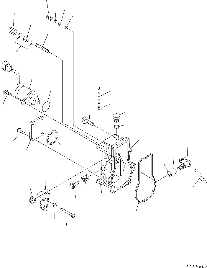 Engines Komatsu / 4D88E-3D S/N 00101-UP(4d88e-1c) / FUEL INJECTION PUMP (GOVERNOR) (1/2) (INNER PARTS)(#12707-)(030250 : A4010-D0A3)