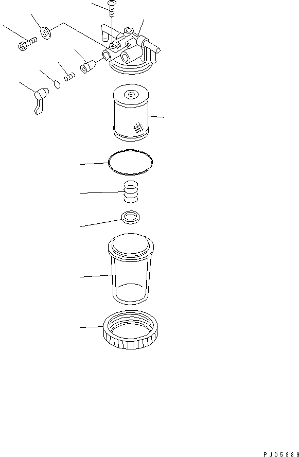 Engines Komatsu / 4D88E-3GB S/N 00101-UP(4d88e-2c) / WATER SEPARATOR(#17626-)(030300 : A4110-C0A6)