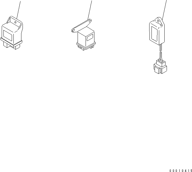 Komatsu parts book diagram for 4D88E-5X-AB S/N 00101-UP: ELECTRICAL PARTS (FORWERDED INDIVIDUALLY PARTS)
