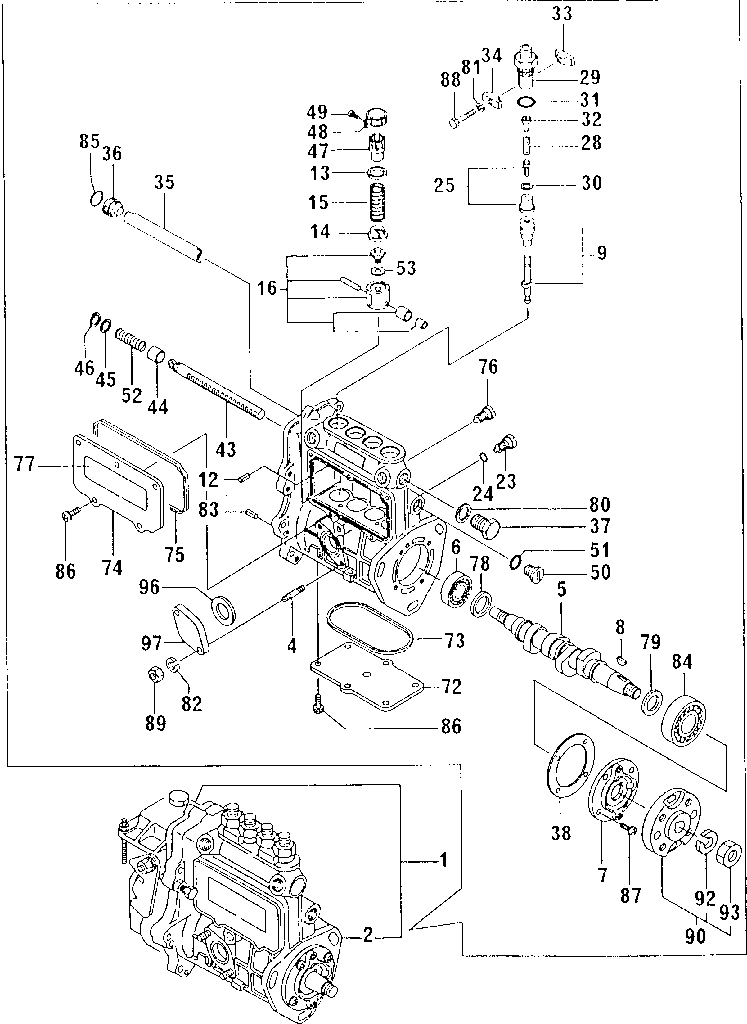 Engines Komatsu / 4D88E-E1FD S/N 17583-UP(4d88e-er) / FUEL INJECTION PUMP(120040 : 0431)
