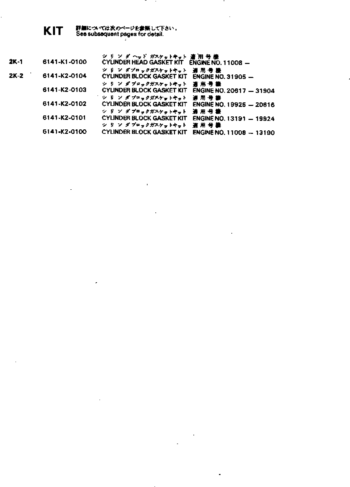 Engines Komatsu / 4D92-1B S/N 11008-UP(4d92-1br) / (180010 : 902)