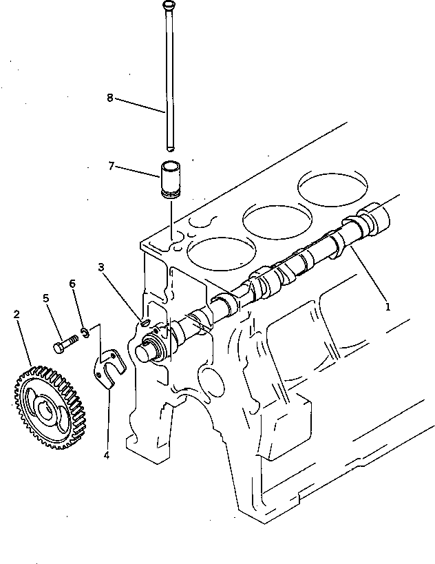Engines Komatsu / 4D94-2D S/N 10314-UP(4d94-2dc) / CAMSHAFT AND TAPPET(060070 : 241)