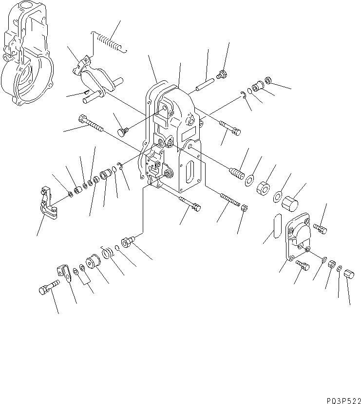 Engines Komatsu / 4D94-2F S/N 10007-UP(4d94-2fc) / FUEL INJECTION PUMP (GOVERNOR) (2/2)(#23572-37310)(120130 : 465A)