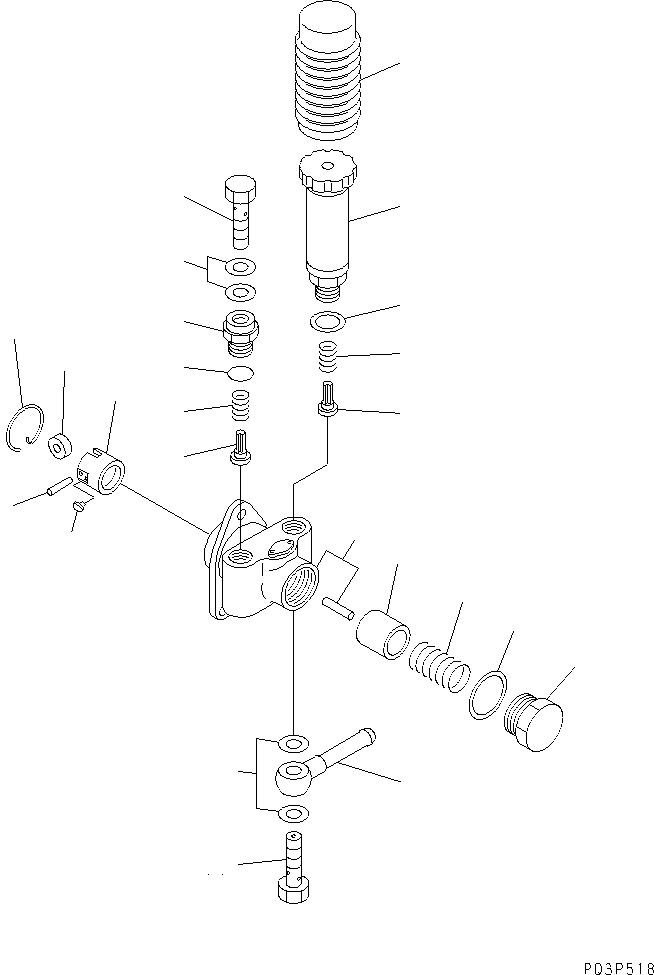 Komatsu parts book diagram for 4D94-2G S/N 10003-UP: FUEL INJECTION PUMP (FEED PUMP)(#28177-)