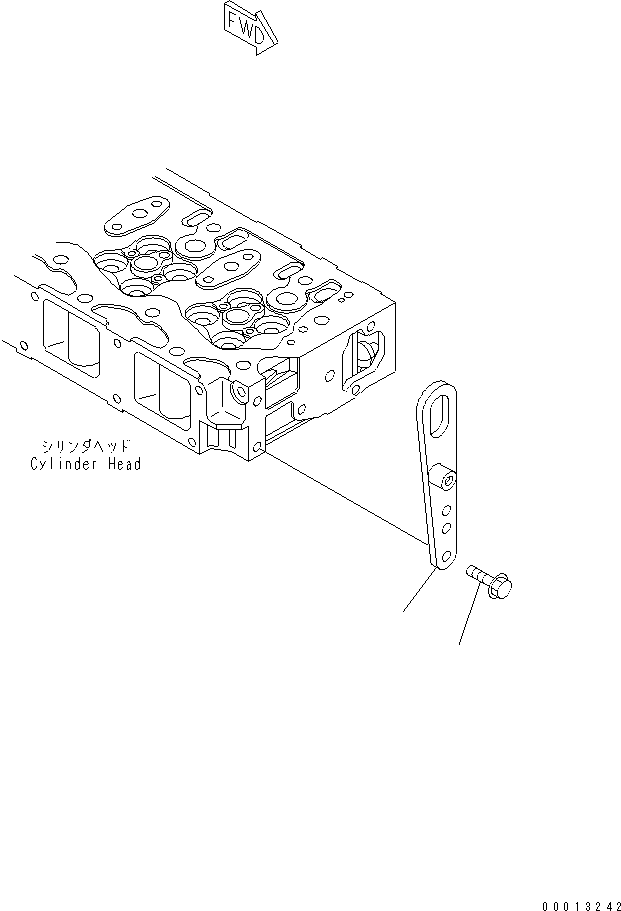 Engines Komatsu / 4D94LE-2Z-AE S/N 00101-UP (WITH CAB)(4d94le0c) / FRONT HANGER(030020 : A1030-A0A1)