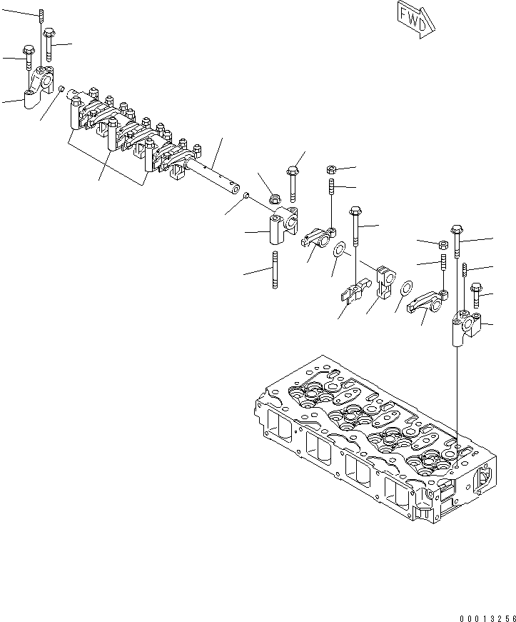 Engines Komatsu / 4D94LE-2Z-AE S/N 00101-UP (WITH CAB)(4d94le0c) / ROCKER ARM(030180 : A2410-A0A1)