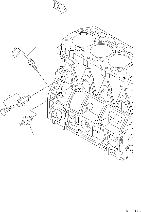 Engines Komatsu / 4D94LE-2Z-AC S/N 00251-UP(4d94le0r) / CYLINDER BLOCK ACCSESSORY(#01214-)(030100 : A2011-A0A1)