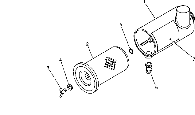 Engines Komatsu / 4D95L-1Z S/N 41633-UP(4d95l-ac) / AIR CLEANER(030050 : 0141)