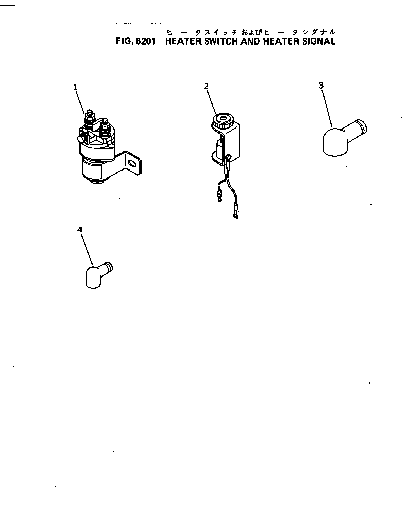 Engines Komatsu / 4D95L-1C S/N 10001-UP(4d95l-br) / HEATER SWITCH AND HEATER SIGNAL(180030 : 6201)