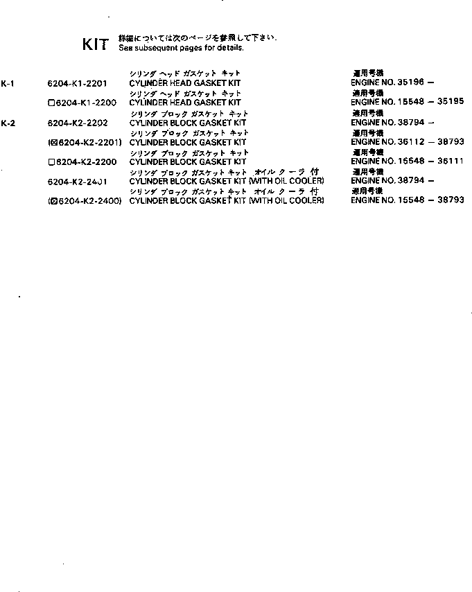 Engines Komatsu / 4D95L-1K S/N 15548-UP(4d95l-dr) / (210010 : 0991)