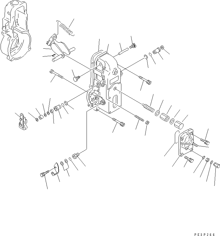 Engines Komatsu / 4D95L-1P S/N 19787-UP(4d95l-jc) / FUEL INJECTION PUMP (GOVERNOR) (2/2)(#19787-29627)(120090 : 0464)