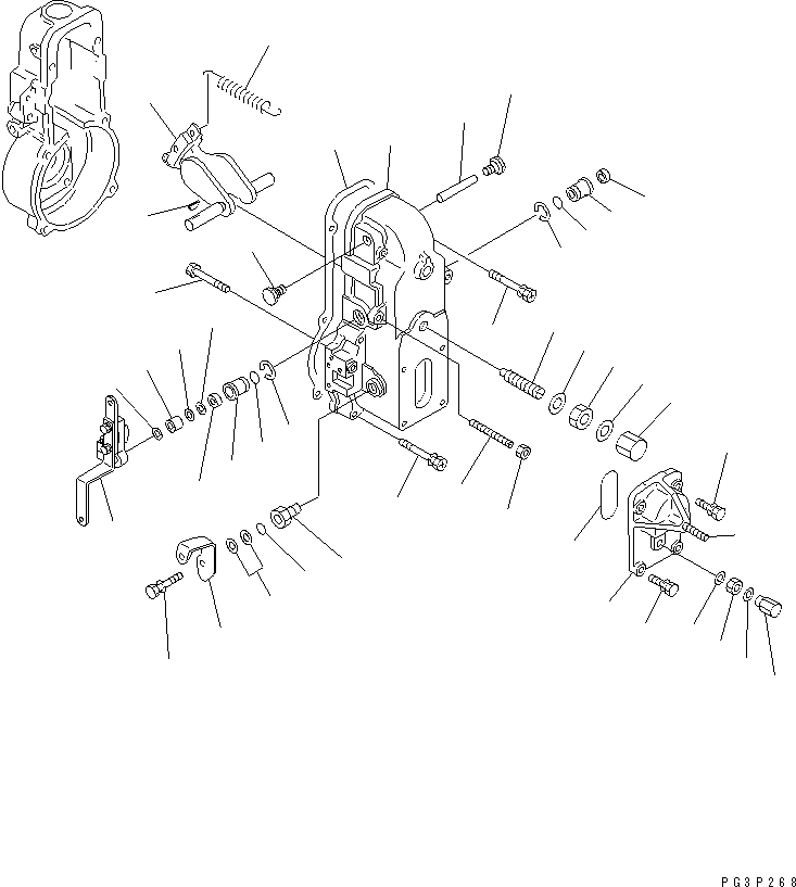 Engines Komatsu / 4D95L-1P S/N 19787-UP(4d95l-jc) / FUEL INJECTION PUMP (GOVERNOR) (2/2)(#29628-)(120110 : 0466)