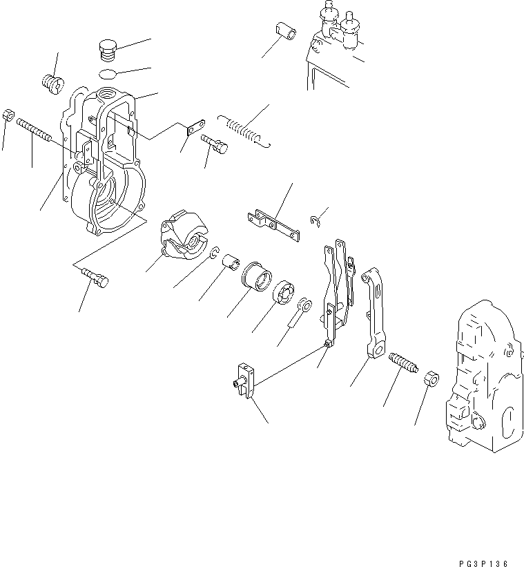 Engines Komatsu / 4D95L-1J S/N 22213-UP(4d95l-mr) / FUEL INJECTION PUMP (GOVERNOR) (1/2)(#18897-)(120060 : 0461)