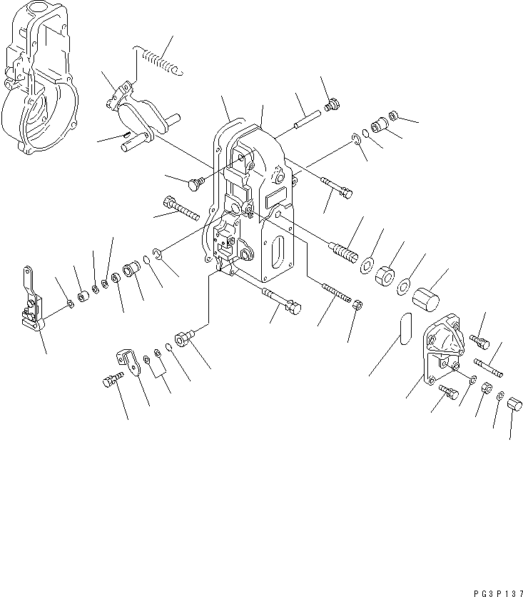 Engines Komatsu / 4D95L-1J S/N 22213-UP(4d95l-mr) / FUEL INJECTION PUMP (GOVERNOR) (2/2)(#18897-)(120070 : 0462)