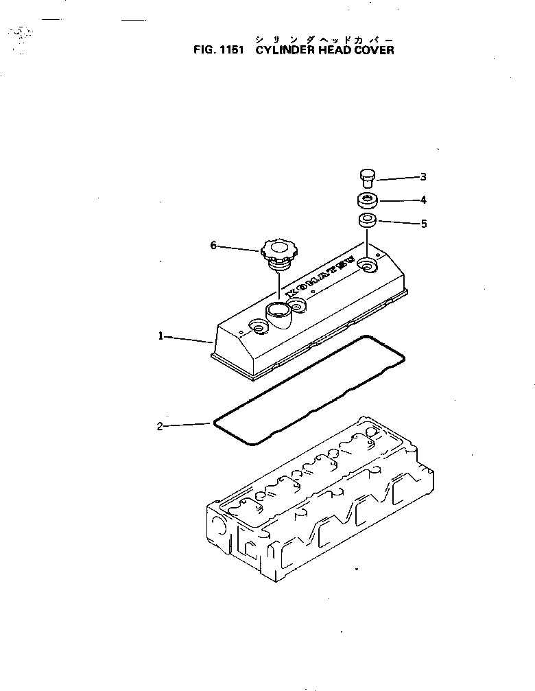 Engines Komatsu / 4D95L-W-1A S/N 10001-UP(4d95l-wr) / (030030 : 1151)
