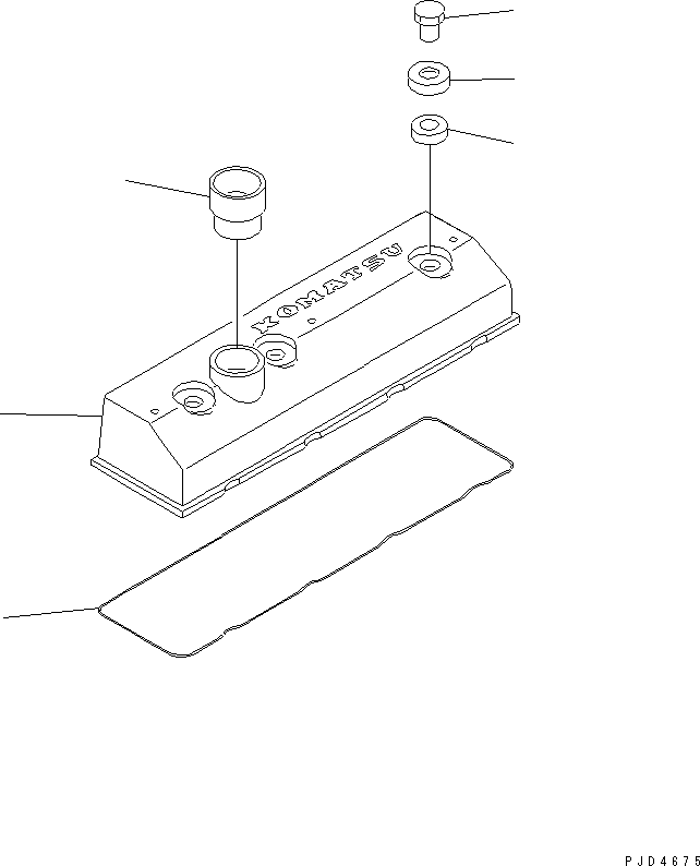 Engines Komatsu / 4D95LE-2A S/N 100005-UP(4d95le0c) / HEAD COVER(030040 : A1110-A0A1)