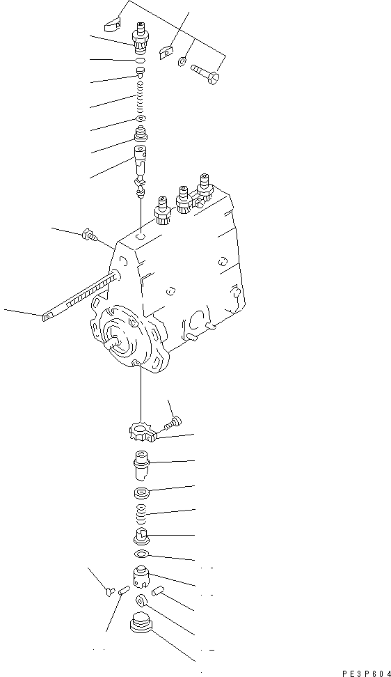 Komatsu parts book diagram for 4D95S-W-1F-P S/N 23318-UP: FUEL INJECTION PUMP (PUMP) (2/2)