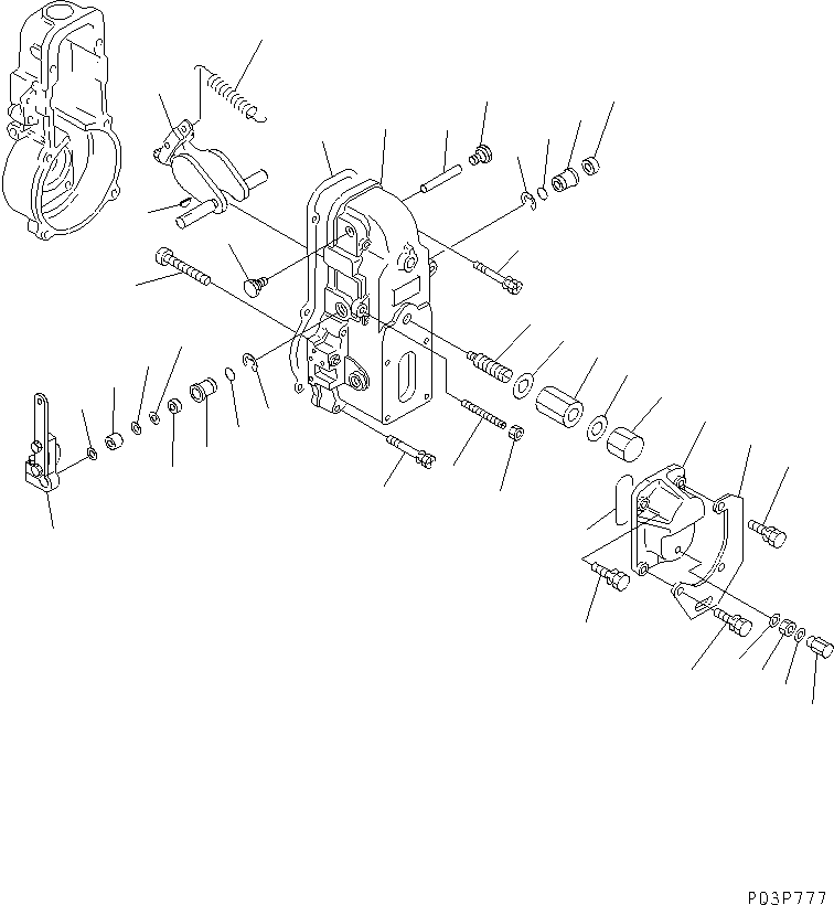 Engines Komatsu / 4D95S-W-1F-Q S/N 23318-UP(4d95s-3c) / FUEL INJECTION PUMP (GOVERNOR) (2/2)(120090 : 0462)