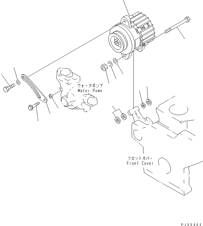 Engines Komatsu / 4D95S-W-1F-T S/N 23318-UP (Trimming Dozer)(4d95s-5c) / ALTERNATOR AND MOUNTING (13A)(180010 : 0603)