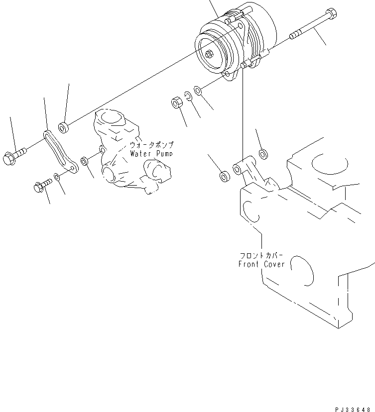 Engines Komatsu / 4D95S-W-1G-AS S/N 23318-UP(4d95s-8c) / ALTERNATOR AND MOUNTING (25A)(180020 : 0602)