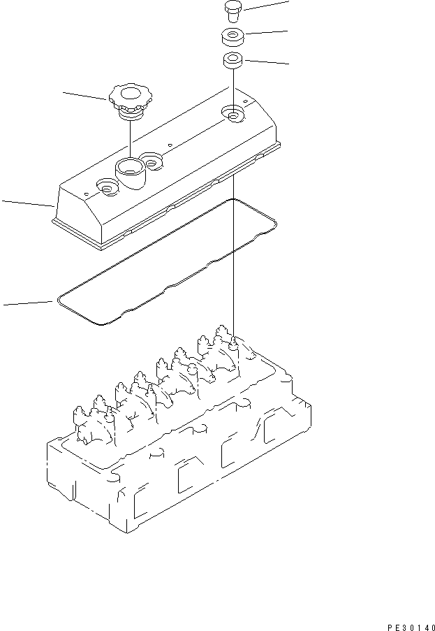 Komatsu parts book diagram for 4D95S-W-1E S/N 17743-UP: 