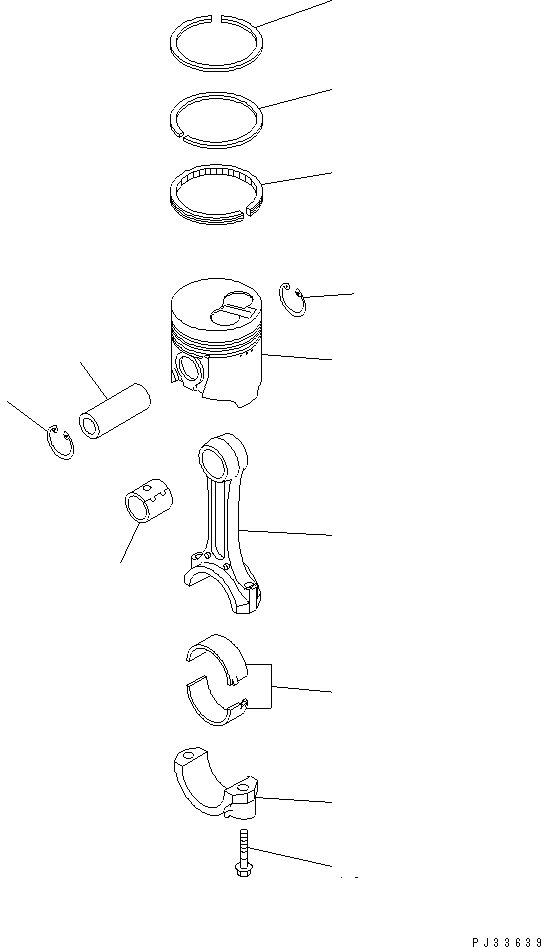 Engines Komatsu / 4D95S-W-1D S/N 17743-UP(4d95s-kc) / PISTON AND CONNECTING ROD(#16864-)(060060 : 0235)