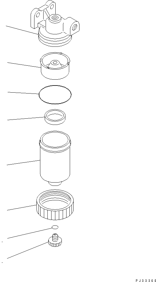 Engines Komatsu / 4D95S-W-1D S/N 17743-UP(4d95s-kc) / WATER SEPARATOR (EXCEPT JAPAN)(120040 : 0415)