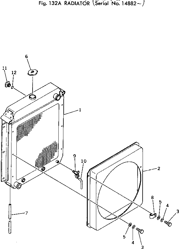Wheel Loaders Komatsu / 510-1 S/N 10001-UP(510-1r) / RADIATOR(#14882-)(030100 : 132A)