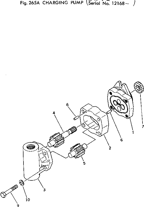 Wheel Loaders Komatsu / 510-1 S/N 10001-UP(510-1r) / CHARGING PUMP(#12168-)(060100 : 265A)