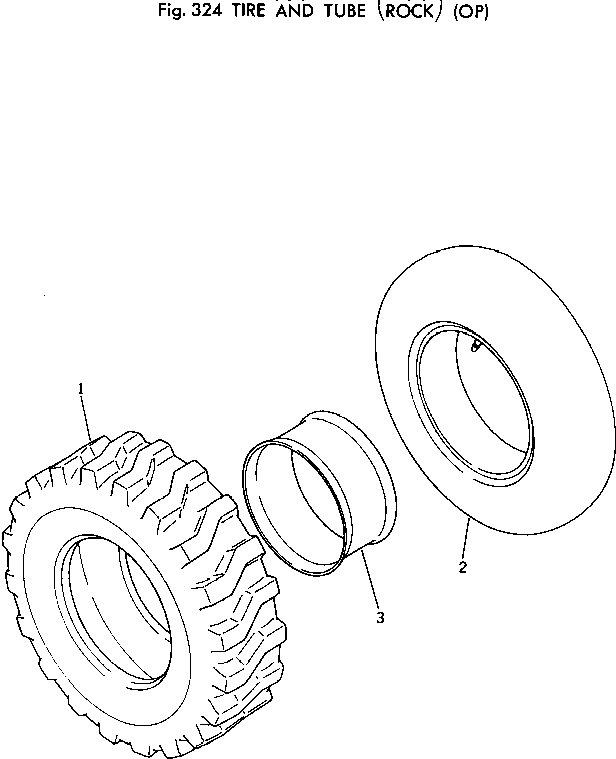 Wheel Loaders Komatsu / 510-1 S/N 10001-UP(510-1r) / TIRE AND TUBE (ROCK)(090130 : 324)