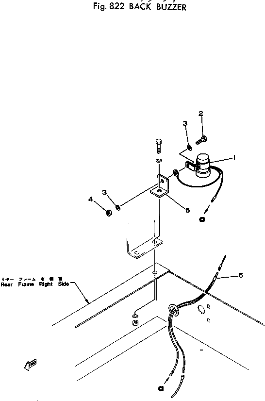 Wheel Loaders Komatsu / 510-1 S/N 10001-UP(510-1r) / BACK BUZZER(240170 : 822)