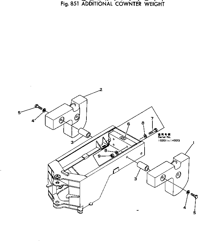 Wheel Loaders Komatsu / 510-1 S/N 10001-UP(510-1r) / ADDITIONAL COUNTER WEIGHT(240250 : 851)