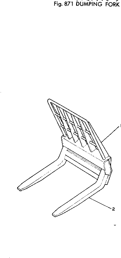 Wheel Loaders Komatsu / 510-1 S/N 10001-UP(510-1r) / DUMPING FORK(240360 : 871)
