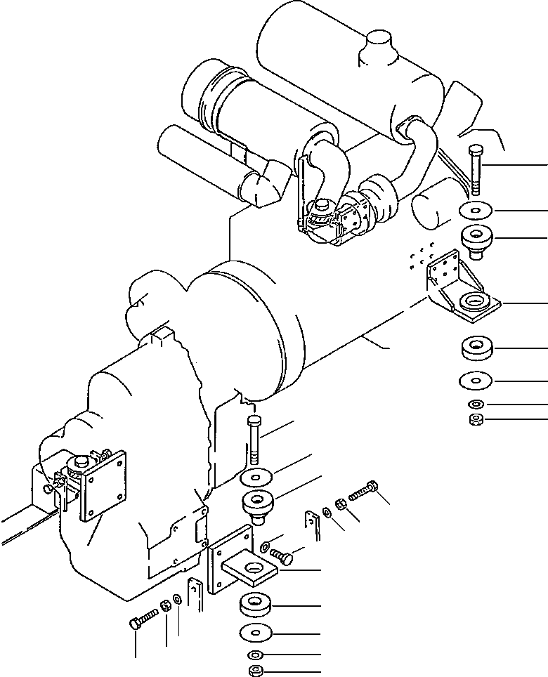 Wheel Loaders DRESSTA / 512 S/N C003001-UP(512) / ENGINE MOUNTING PARTS(01-002 : 01-002)