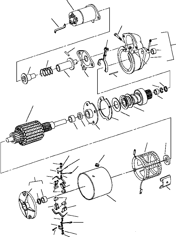 Wheel Loaders DRESSTA / 512 S/N C003001-UP(512) / CRANKING MOTOR - 27MT(01-008 : 01-008)