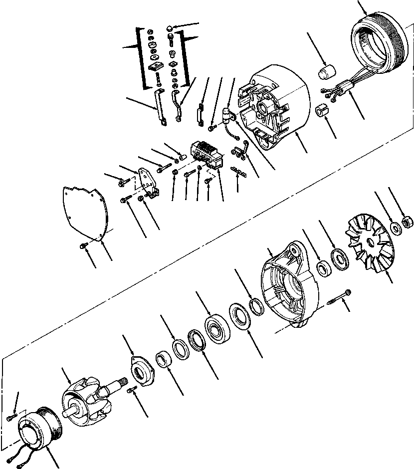 Wheel Loaders DRESSTA / 512 S/N C003001-UP(512) / ALTERNATOR(01-016 : 01-016)