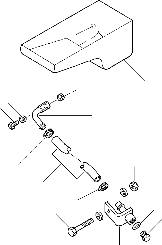 Wheel Loaders DRESSTA / 512 S/N C003001-UP(512) / ENGINE OIL DRAIN LINE(01-020 : 01-020)