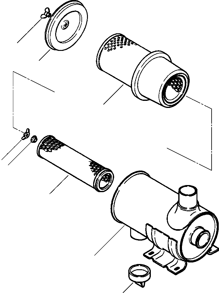 Wheel Loaders DRESSTA / 512 S/N C003001-UP(512) / AIR CLEANER ASSEMBLY(01-024 : 01-024)